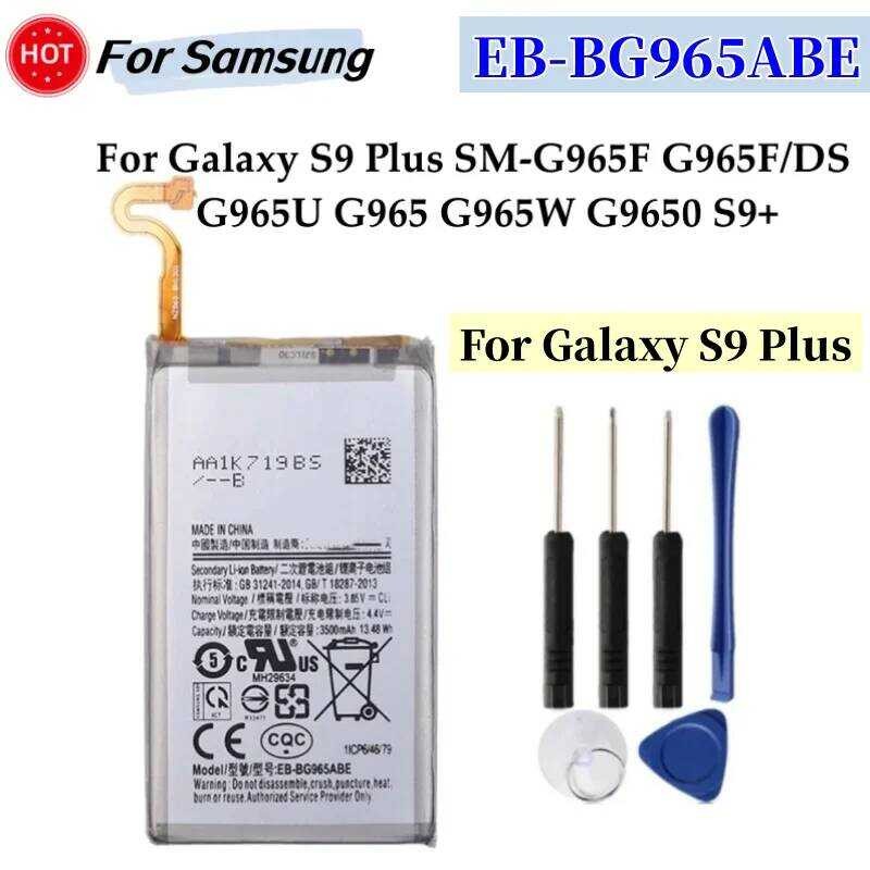 ▥ แบตเตอรี่ทดแทนใหม่ Eb-Bg965abe สําหรับ Samsung Galaxy Plus S9 + Sm-G965f G9650 G965ds G965u G