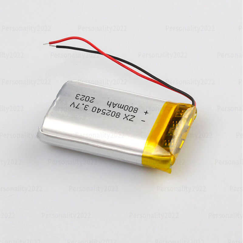 Δ 802540 แบตเตอรี่ 3.7V 800Mah 082540 พอลิเมอร์ชาร์จแบตเตอรี่ล