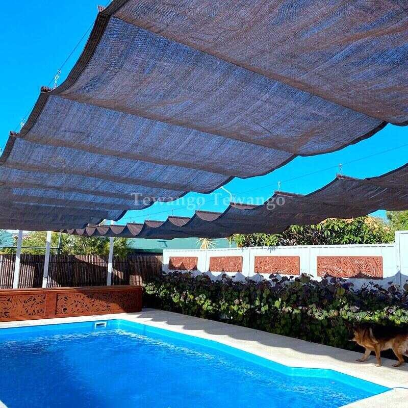 Customizable Cod Courtyard Pavilion Telescc Wave Shade Net Sun Room Canopy Shading Sails Cloth Ba