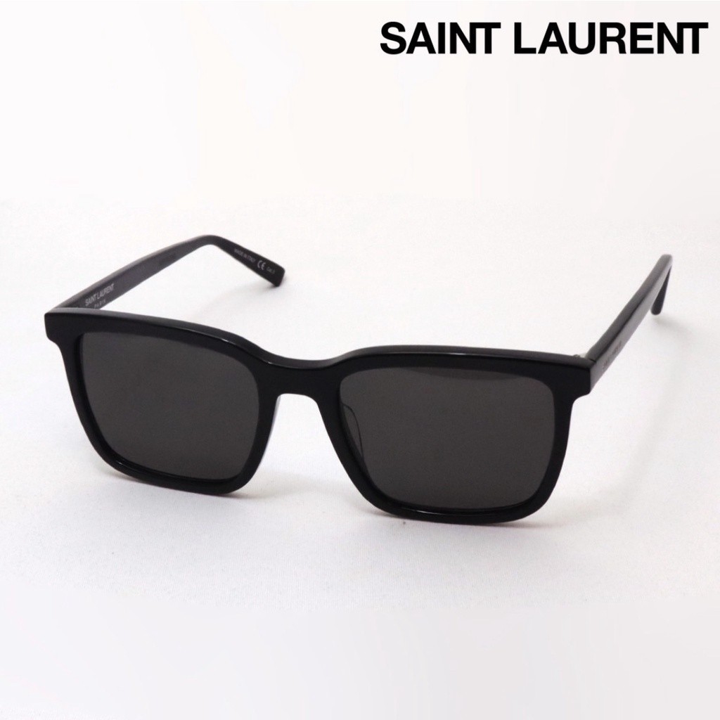 Saint Laurent Paris แว่นตากันแดด Sl500 001 ทรงสี่เหลี่ยม สีดํา
