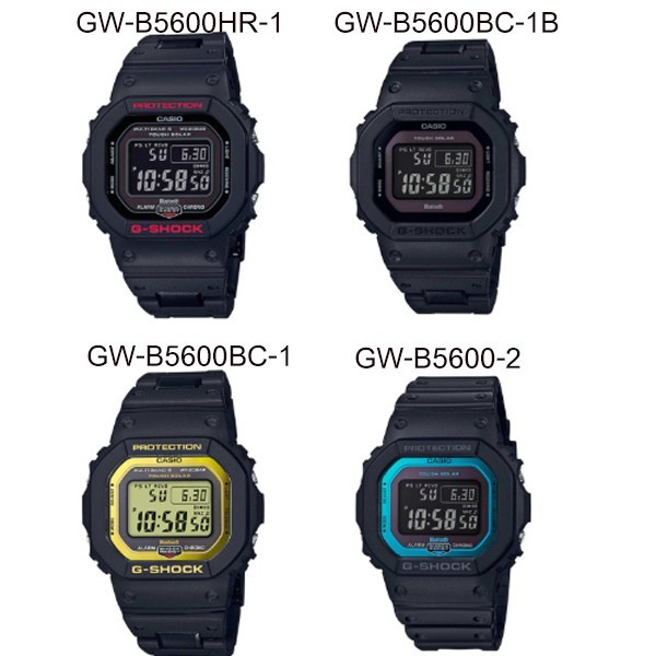 Casio G-Shock  รุ่น GW-B5600 GW-B5600BC-1 GW-B5600BC-1DR GM-5600 GM-5600B นาฬิกาข้อมือผู้ชาย สายผสม