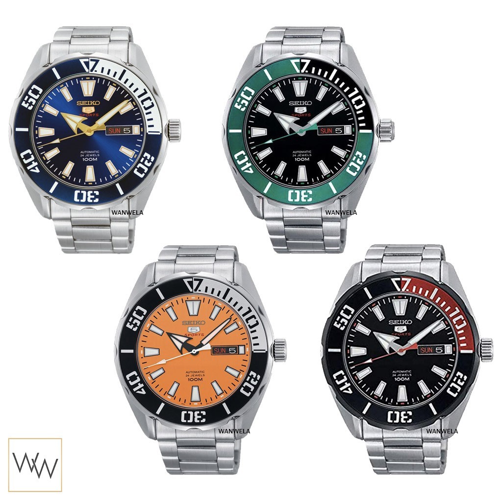 ของแท้ นาฬิกาข้อมือ Seiko 5 Sport Automatic (SRPC51K1 / SRPC53K1 / SRPC55K1 / SRPC57K1)