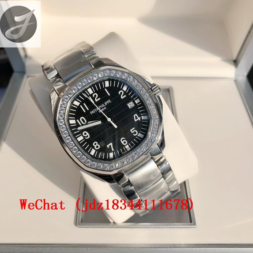 ปาเต๊ะ? Philippe AQUANUT 5167A Series 40mm Swarovski Crystal Drill Ring นําเข้า 8215 Automatic Mech