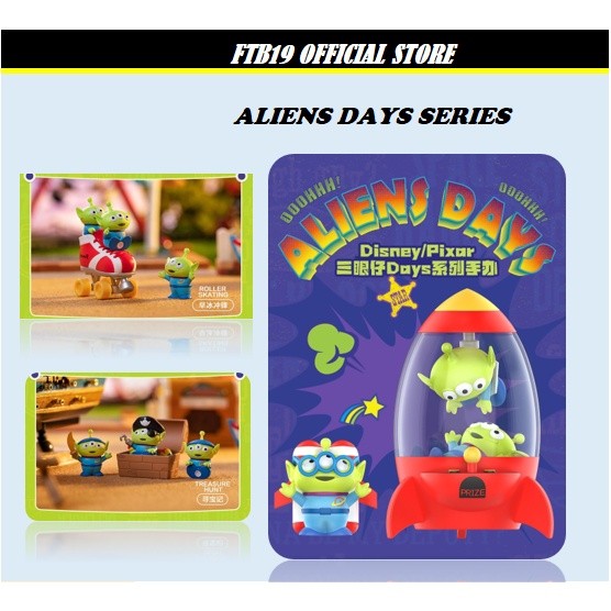 ในสต็อก POP MART ALIENS DAYS SERIES BLINDBOX 泡ดาราซีรีส์พิเศษ 三眼仔DAYS