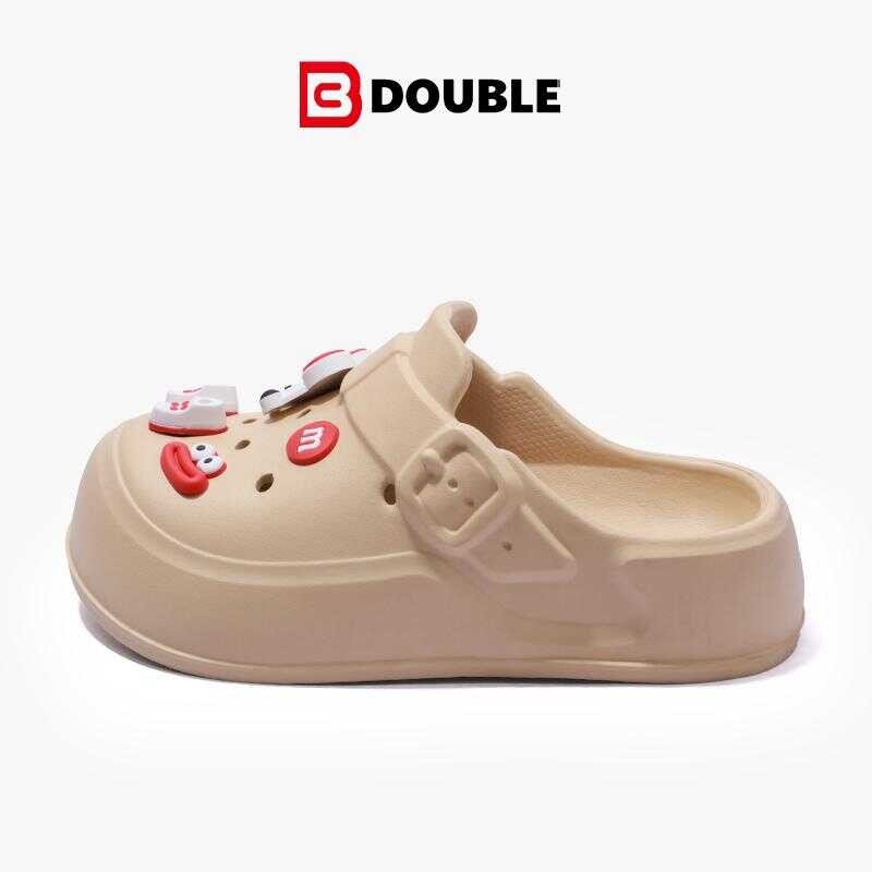 BB Double รองเท้าเปิดส้น พื้นนุ่มนิ่ม เบาสบาย เข้ากับทุกการแต่งกาย แฟชั่นผู้หญิง EVA พร้อมอุปกรณ์เสร