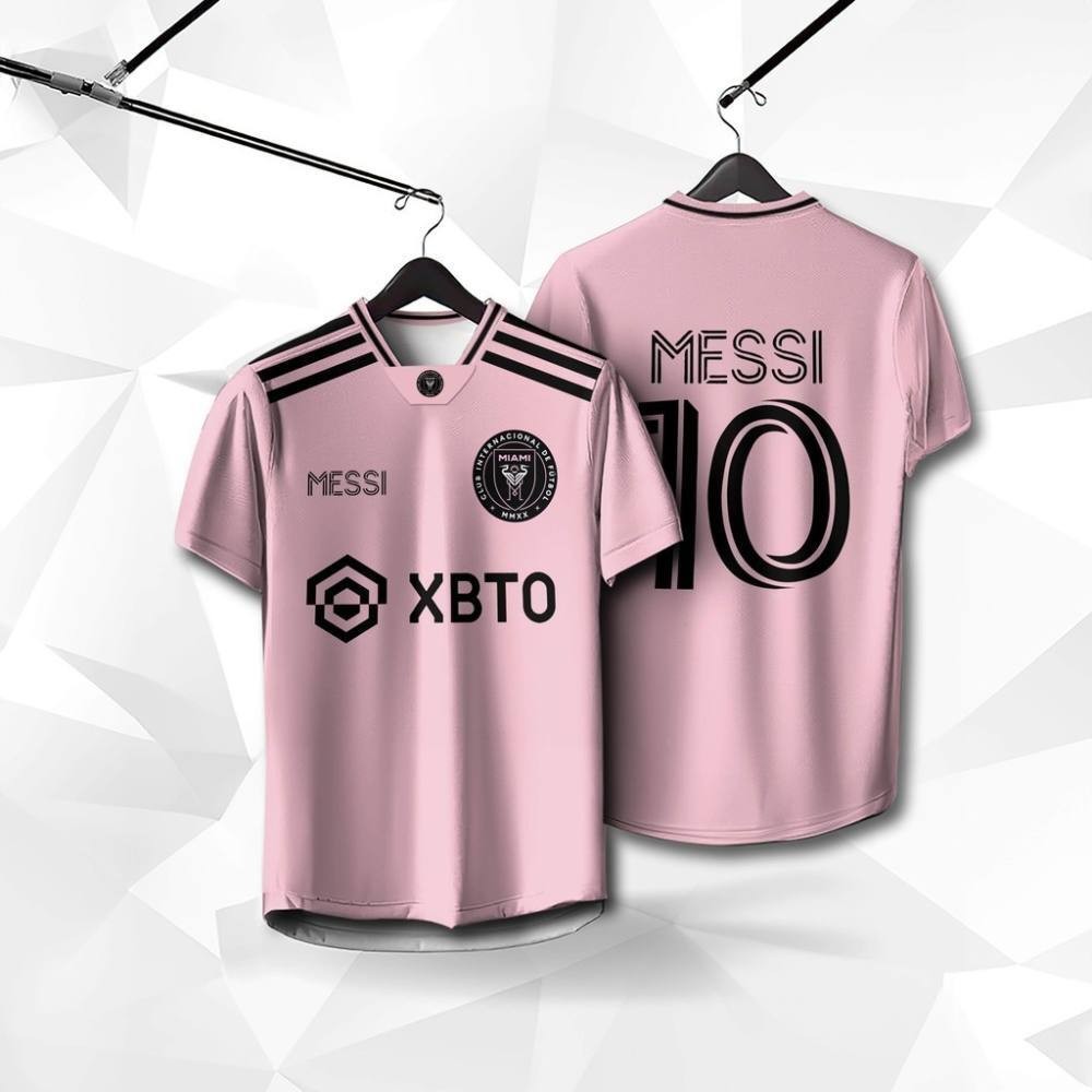 MESSI Jersey 2425 Inter Miami Mens Soccer Jersey Quality 23 24 MLS Miami Home Jersey No. 10 ชุดฟุตบอ