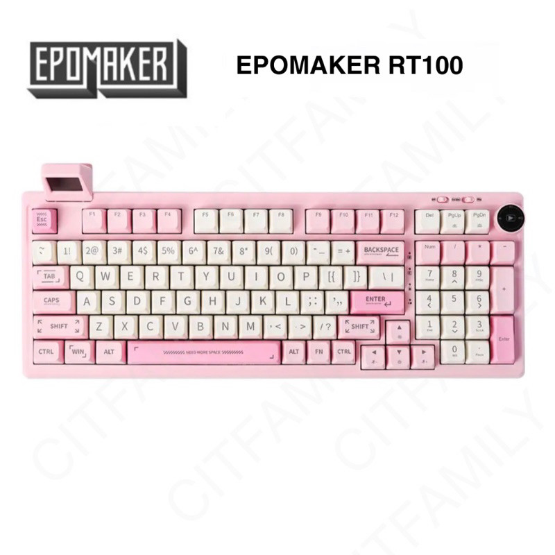 keyboard Epomaker RT100 Retro mini-TV บลูธูท/ไร้สาย คีย์บอร์ดไร้สาย Hotswap RGB