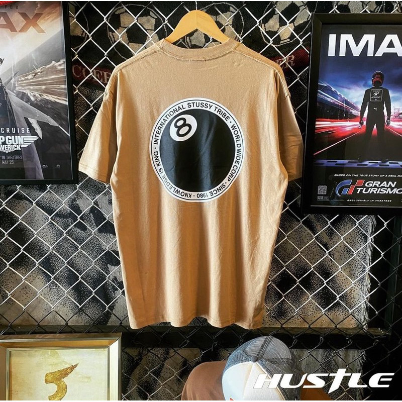 ♞,♘,♙[Hustle.store]เสื้อยืด Stussy 8 ball dot  T-shirtมือ1ของแท้พร้อมส่ง️️️️️️️️ VD