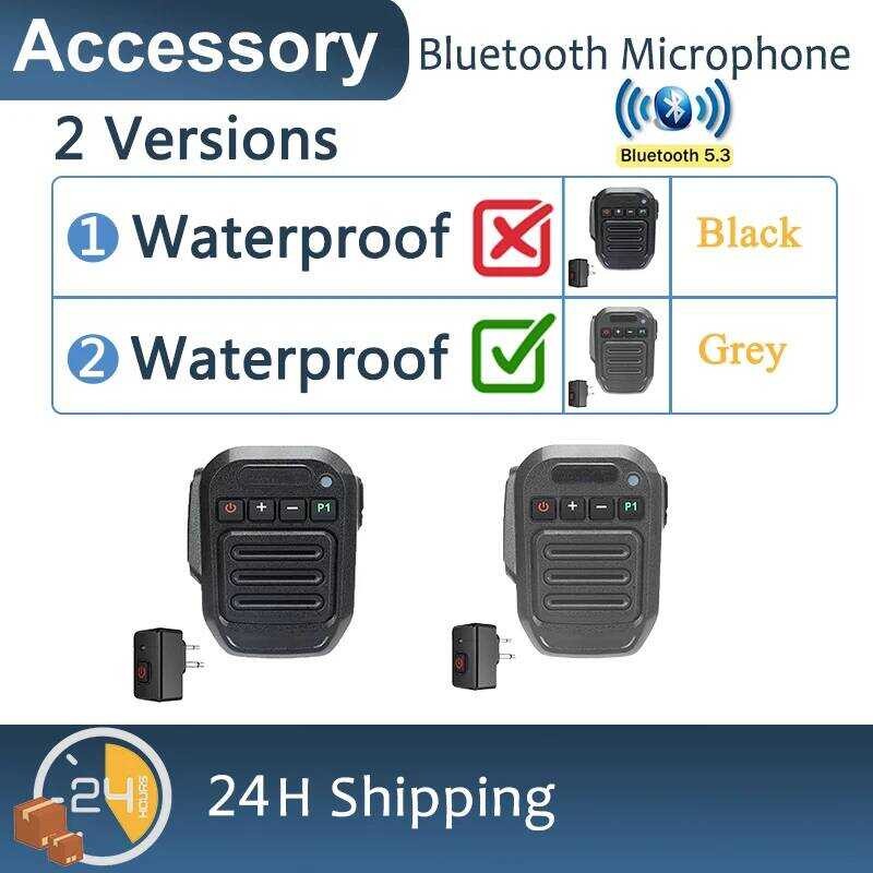 ▥ ไมโครโฟนไร้สายบลูทูธ 2-Pin M สําหรับ Motorola Walkie Talkies Cp040 Dp1400 มือถือลําโพง Axv510