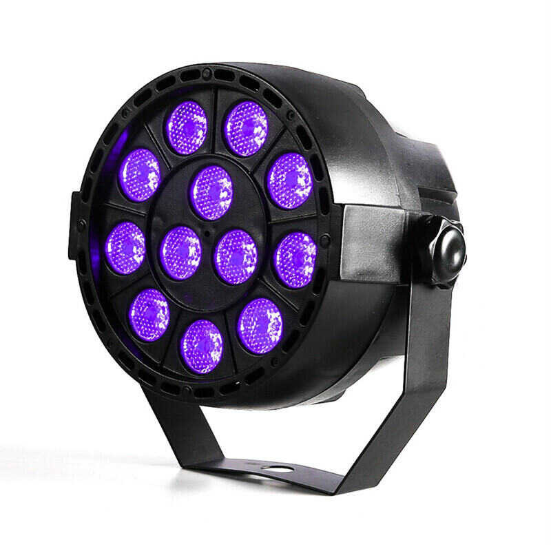 Mini LED Purple Par Light เวที LED UV Mini Battery Par Light Waterproof Par Light พลาสติ