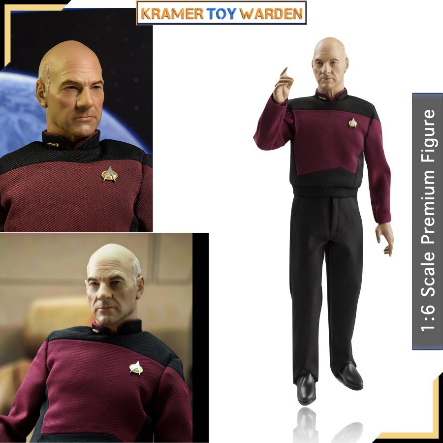 ในสต็อก Star Trek: Jean Luc Picard 1:6 Quantum Mechanix Scale Master Series รูปประกบ