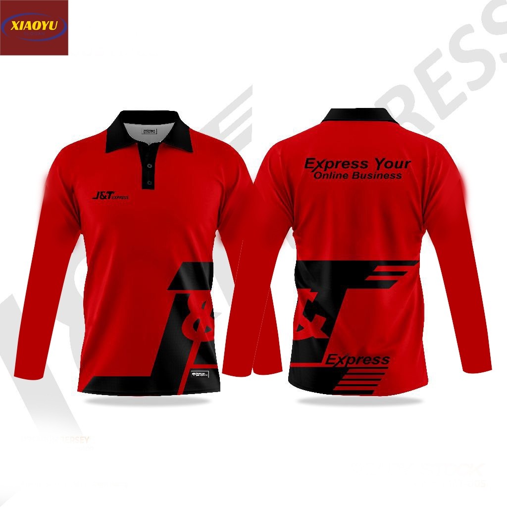 พารามา!! |Jnt Express Jersey พิมพ์เต็ม Cool J&t Package Courier Driver เสื้อผ้า