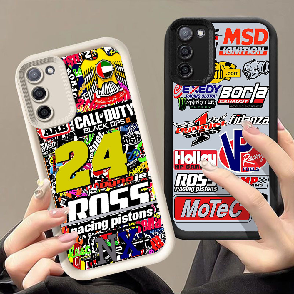 เคสสําหรับ Samsung A10 A72 M07 F07 J2 M30S J4 J7 J6 A7 M21 Prime Plus Pro 5G Q-86 โลโก้