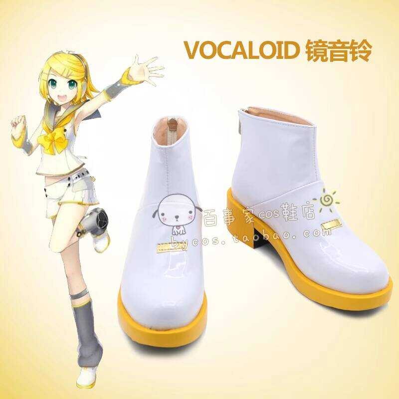 VOCALOID Mirror Sound Bell COSPLAY รองเท้า