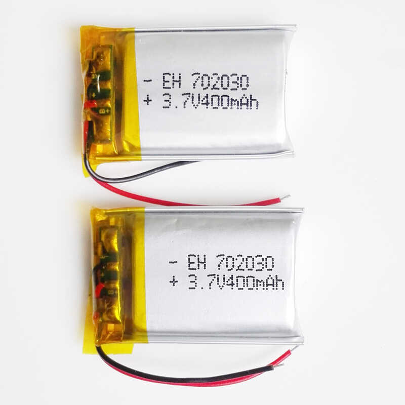 Δ 5 ชิ้น 3.7V 400Mah Li-Polymer Li-Ion แบตเตอรี่แบบชาร์จไฟได้ 702030