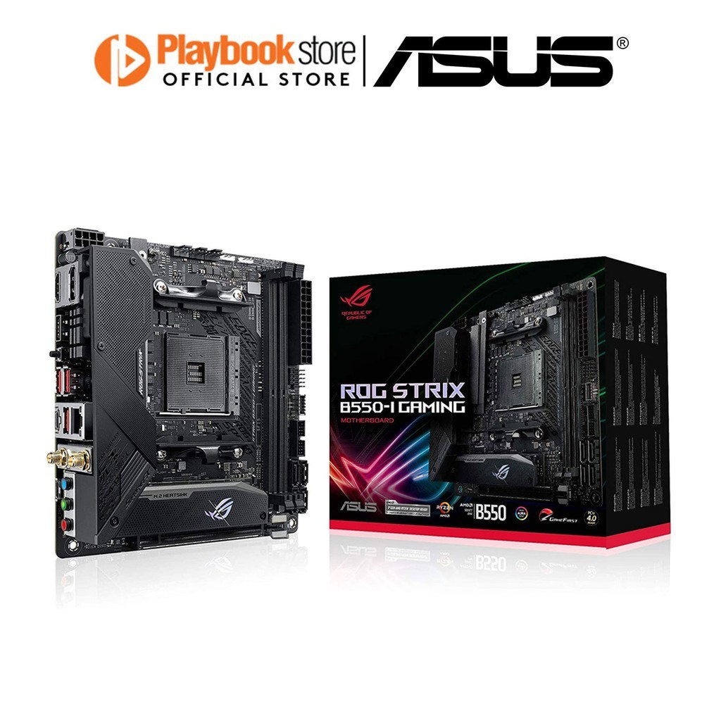 ในสต็อก ASUS Rog Strix B550-I Gaming AMD Am4 (3Rd Gen Ryzen Mini-Itx Sff เมนบอร์ด