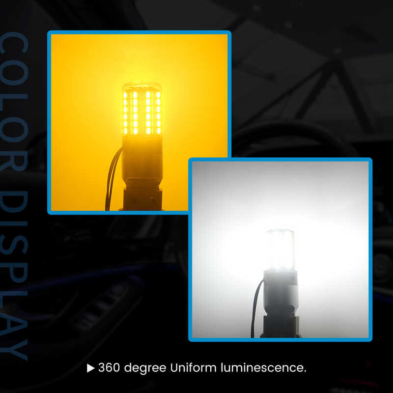 ி การตั้งค่าไฟ LED Canbus ไม่มีข้อผิดพลาด 1156 P21w Ba15s Py21w Bau15