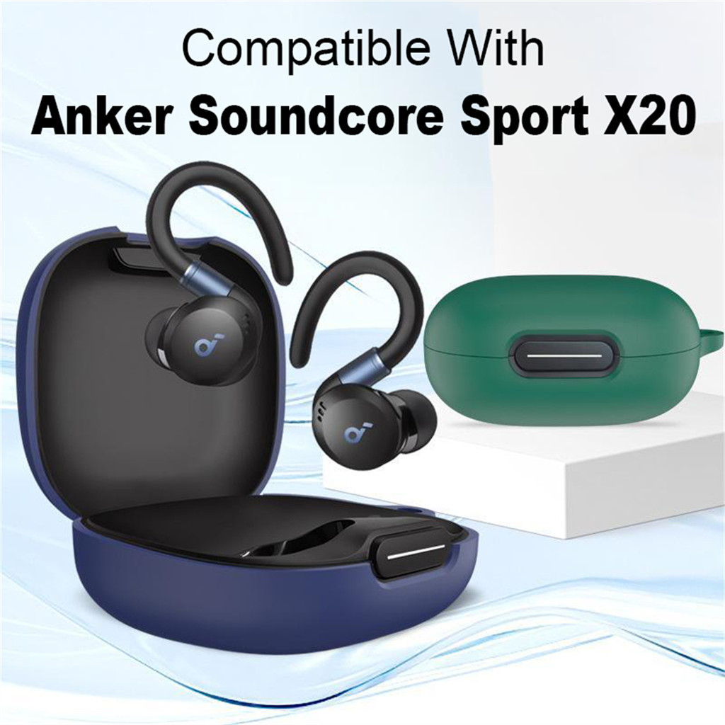 1 ชิ้นซิลิโคนอ่อนนุ่มสําหรับ Anker Soundcore Sport X20 ล้างทําความสะอาดได้ป้องกันฝุ่นแขนลื่นหูฟังป้อ