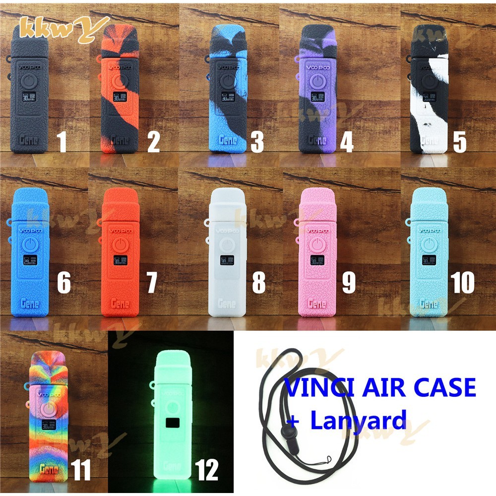 ในสต็อก (kkwy case) Texture Cover สําหรับ voopoo vinci air 30w pod เคสซิลิโคน Sleeve Skin Shield สติ