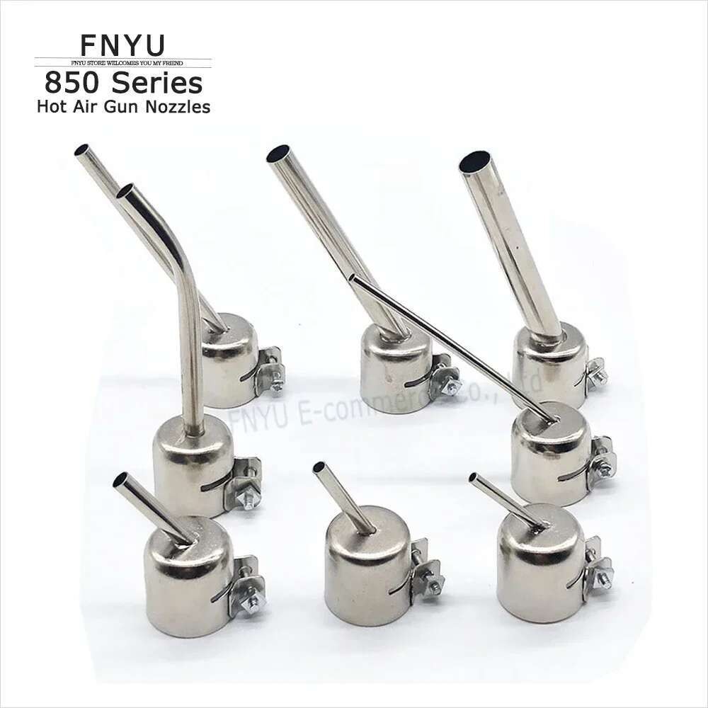 ยาวมุมเฉียง 45 องศา SMD BGA หัวฉีด 3 มม.5 มม.10 มม.สําหรับ YIHUA AOYOUE 850 852 852D 853 Hot Air Gun