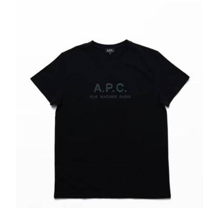♞,♘apc เสื้อยืดผ้าฝ้ายปักโลโก้ เอพีซี QX