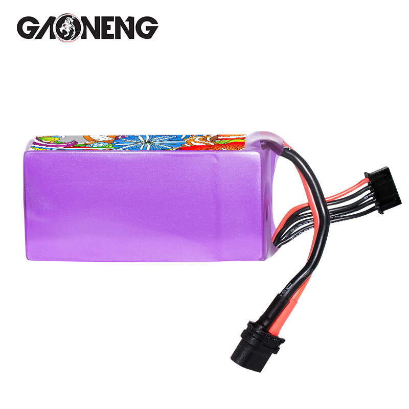 Δ ต้นฉบับ GNB 4S 6S 1300Mah 120C แบตเตอรี่ลิเธียมไอออนสำหรับ