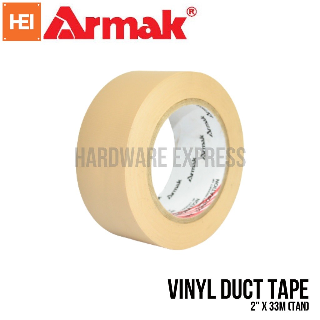 ในสต็อก ARMAK Vinyl Duct Tape 2" x 33M (TAN)