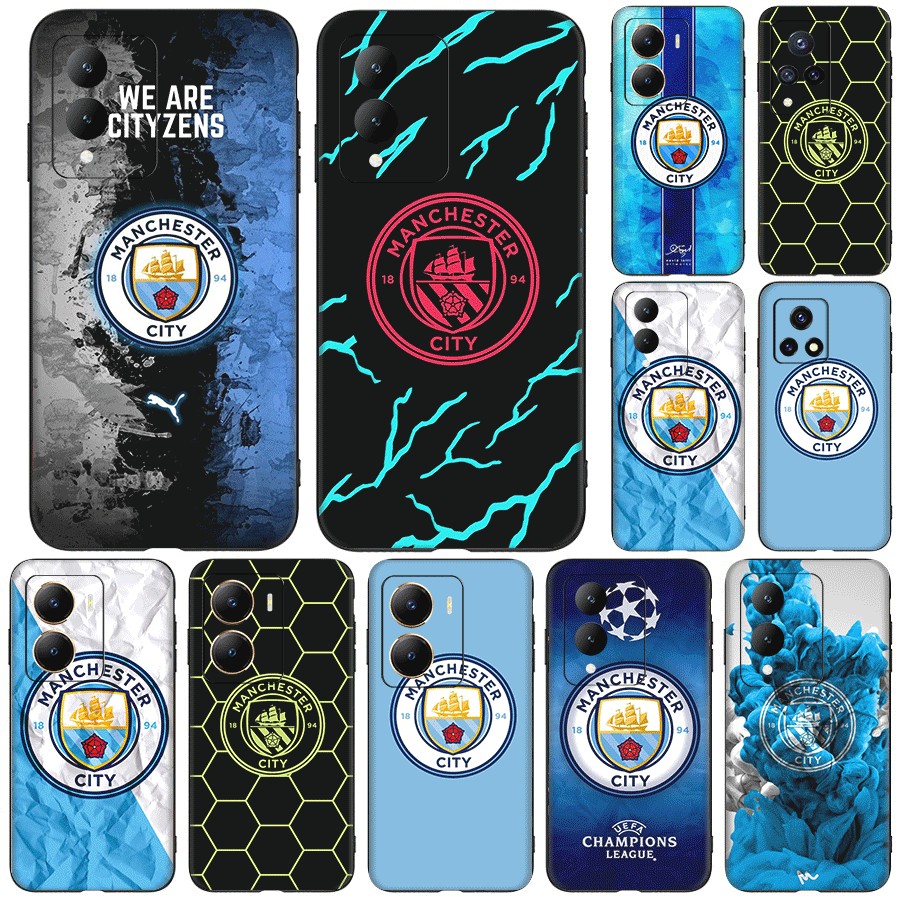 Vivo T1 T1x Y75 5G Y15S Y15A Y10 4G Y01 Y12S Y12A ความเข้ากันได้ TPU Soft Shell Case Manchester City FC