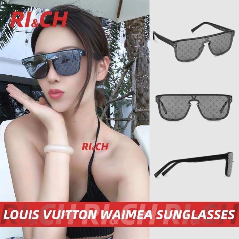 LOUIS VUITTON LV WAIMEA SUNGLASSES แว่นกันแดด Z1082E #Rich ราคาถูกที่สุดใน Shopee แท้
