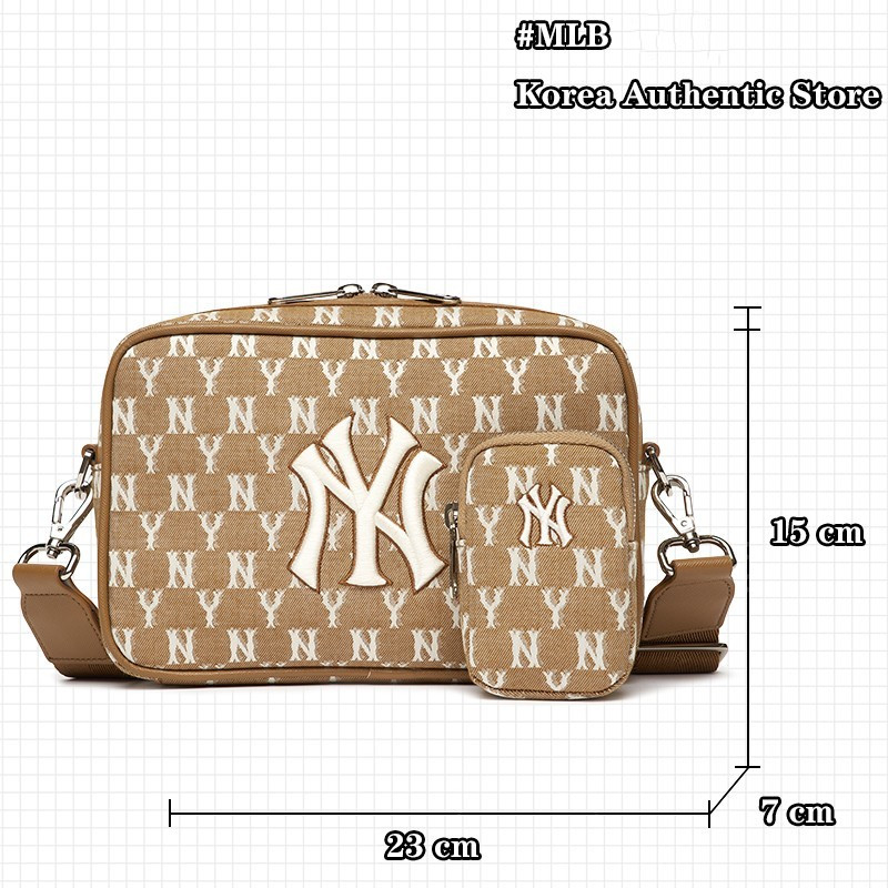 ♞New กระเป๋า mlb แท้ กระเป๋าสะพายข้าง（เหมาะสำหรับผู้ชายและผู้หญิง） kdie