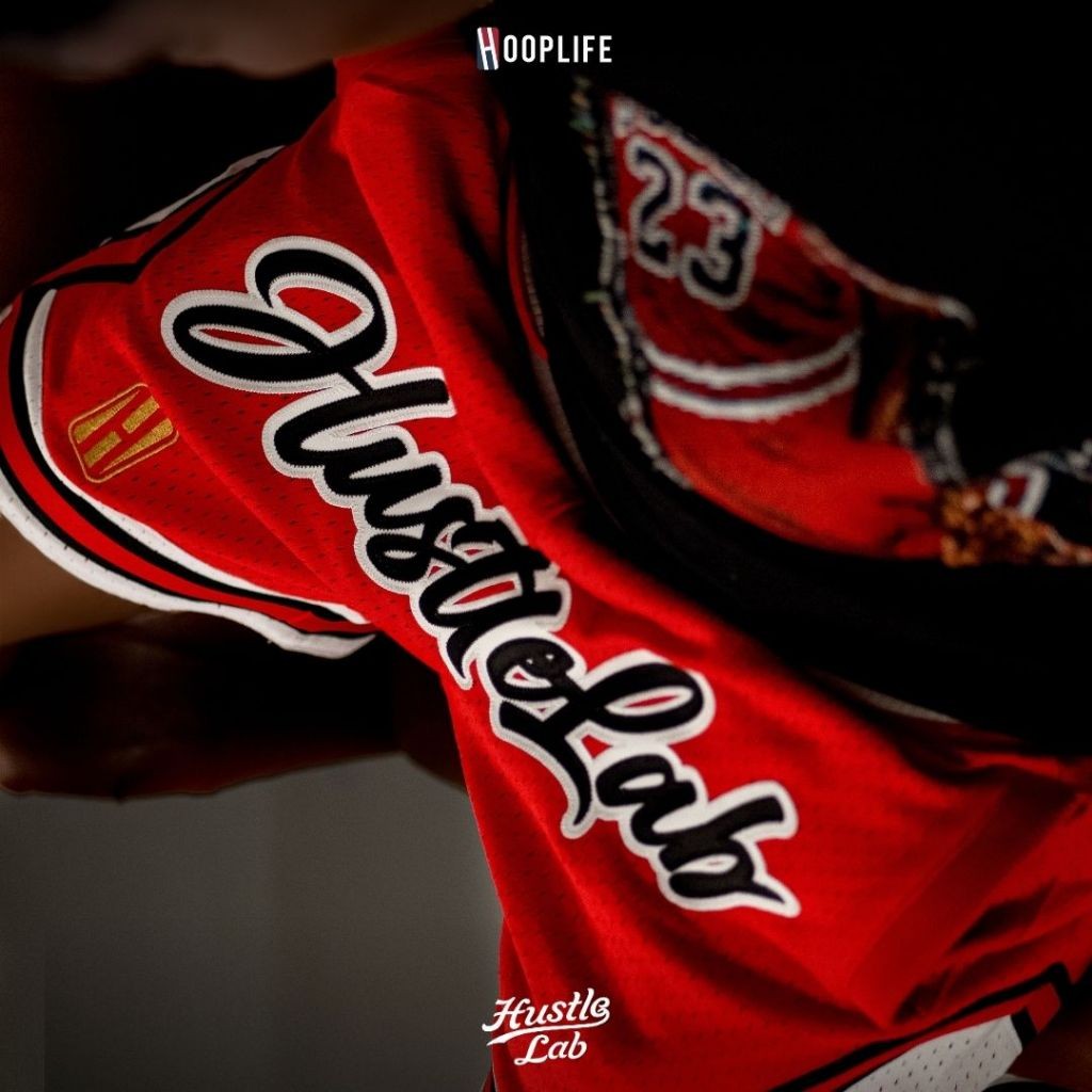 กางเกงขาสั้นแนวสตรีท บาสเก็ตบอล  HustleLab x HoopLife  Hardwood Bulls  Shorts