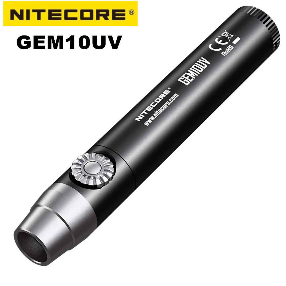 NITECORE GEM8 GEM10UV เพชร Amber หยก Jeweler โบราณ UV Light 3000Mw 365Nm Professional อัญมณีระบุไฟฉา