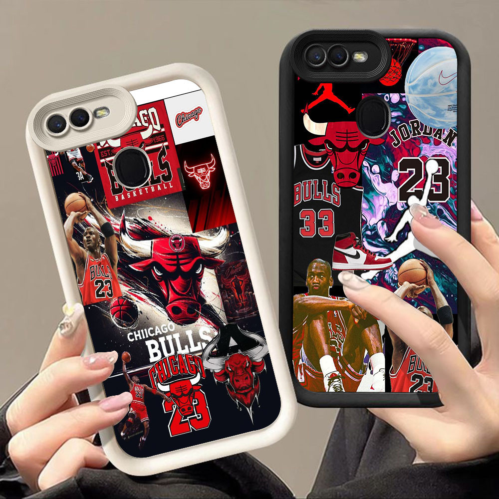 สําหรับ OPPO Realme A12 A12s F7 C2 F9 C2s A5S A5 A1K A11K A12E A7 A3S Pro Q-97 โลโก้บาสเกตบอล