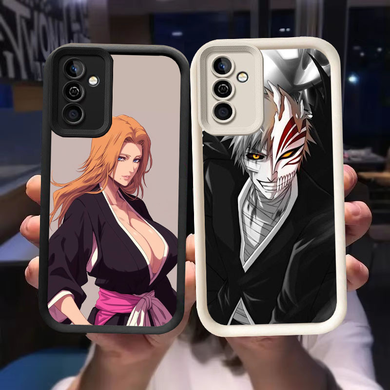 O-68 เคสฟอกขาวสําหรับ Samsung Galaxy S21 M15 S24 A55 5G FE สีดําและสีขาว