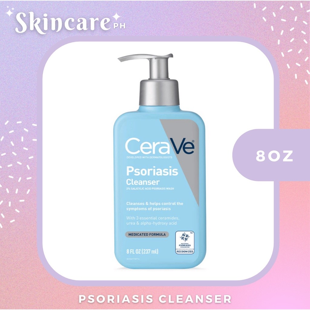 ในสต็อก CERAVE PSORIASIS CLEANSER 8oz