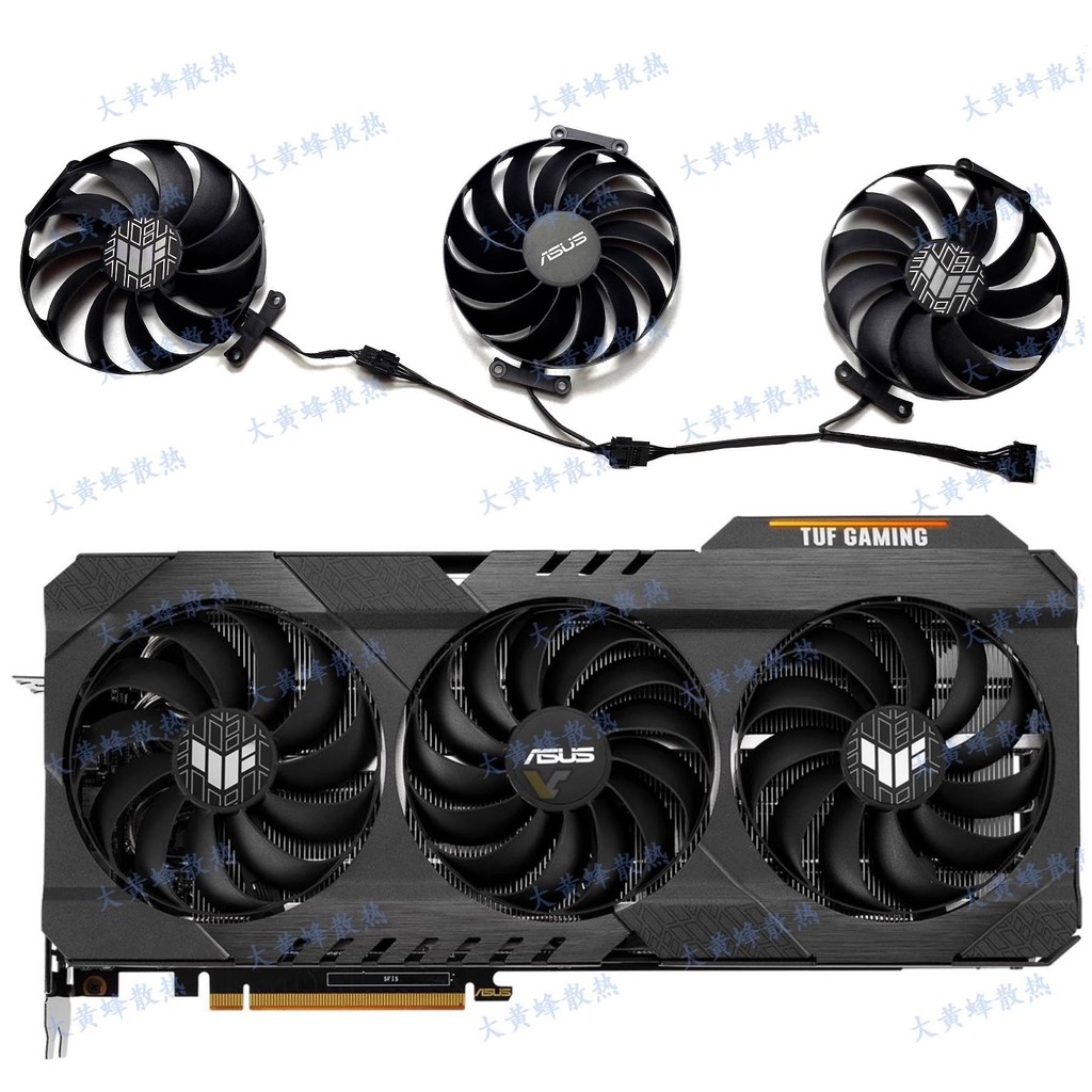 ASUS ASUS TUF RX6700XT 6800XT 6900XT 6950XT กราฟิกการ์ดพัดลมระบายความร้อน