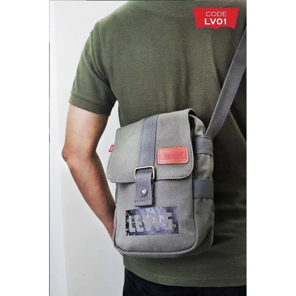 ♞กระเป๋าสะพายข้าง Levi's Mini Messenger Bag ของใหม่ ของแท้ พร้อมส่งจากไทย กระเป๋าลีวายส์ กระเป๋าสะพ