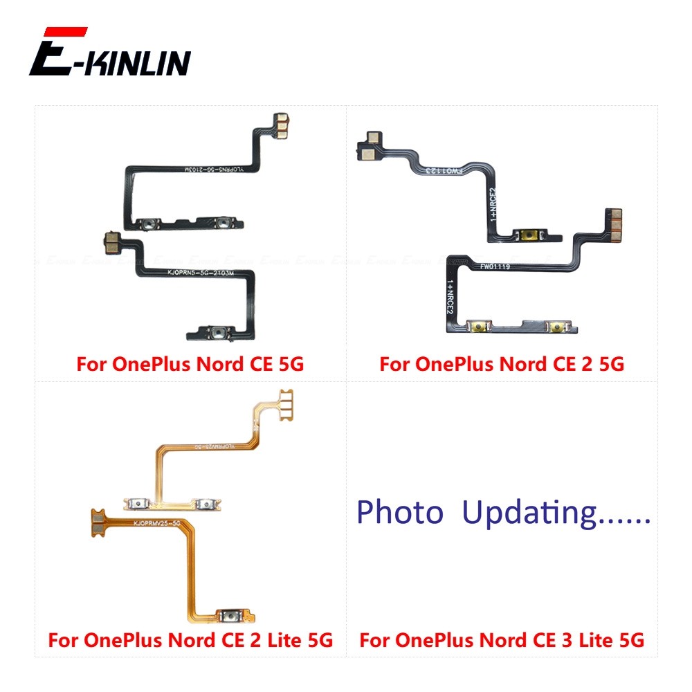 สําหรับ OnePlus Nord CE 2 3 Lite 5G ด้านข้างเปิดปิดปริมาณกล้องปุ่มสวิทช์ Flex สายริบบิ้นเปลี่ยนอะไหล่ซ่อม