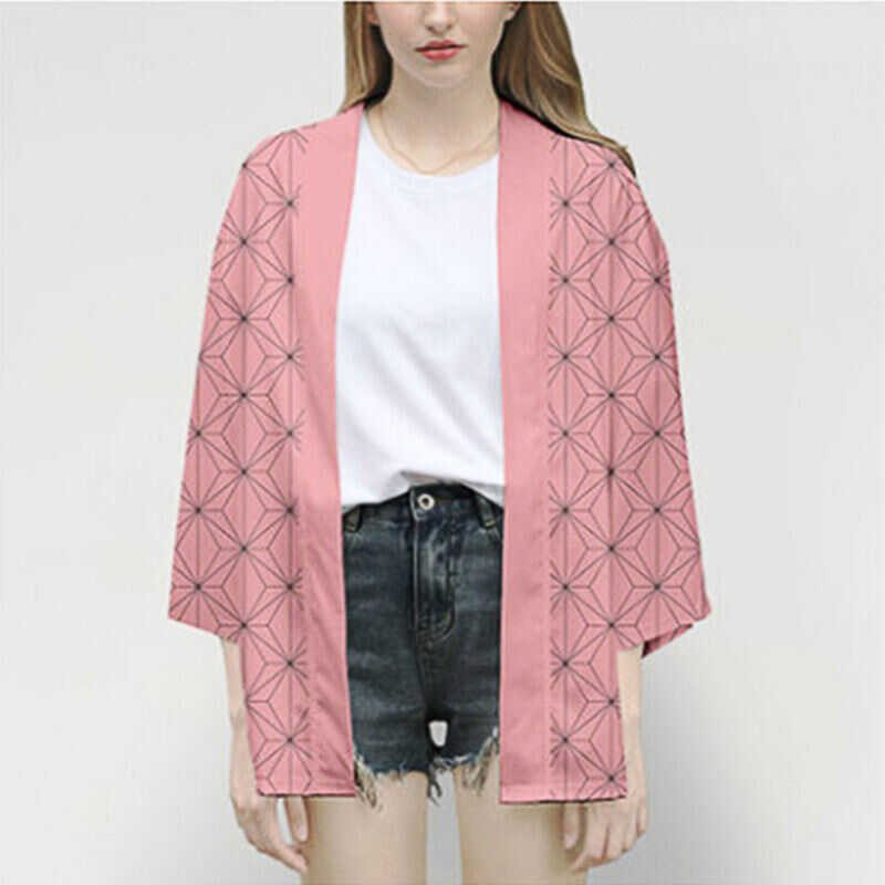 Demon Anime Slayer เสื้อคลุมคาร์ดิแกนสำหรับผู้ใหญ่ ทันจิโร่