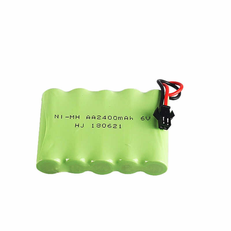 Δ (Sm Plug) แบตเตอรี่ NIMH 2400Mah + เครื่องชาร์จ USB สำหรับ Rc Toy