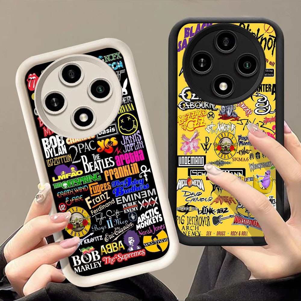 เคสสําหรับ VIVO IQOO Z9 T4 Y01A 13 NEO 10 Y300 Z9X Z10 Turbo Pro Plus 5G Q-77 Rock Band