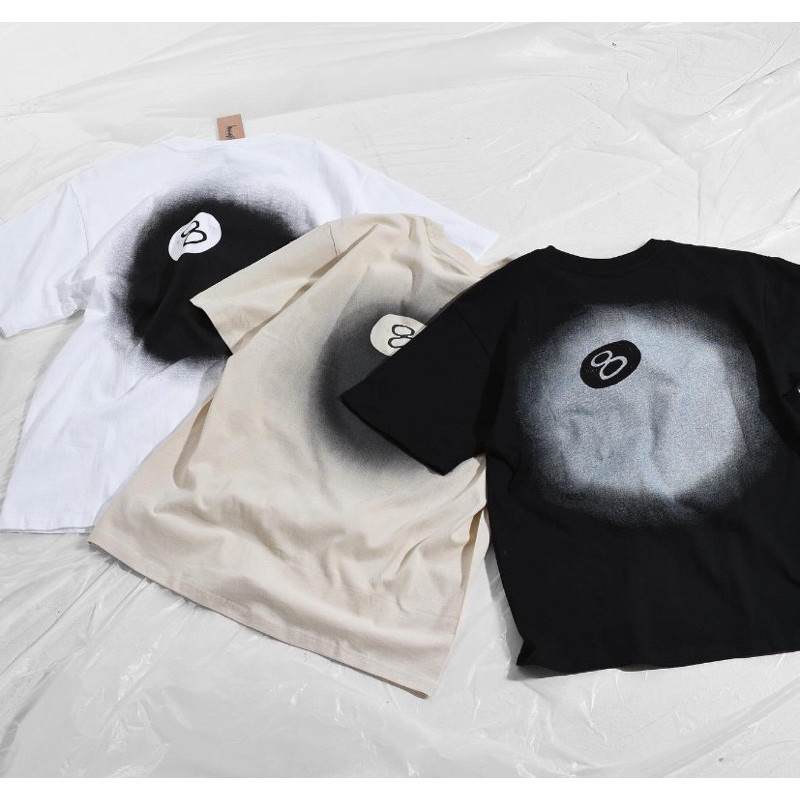 ♞,♘เสื้อยืด Stussy 8 ball fade fulltag XSA