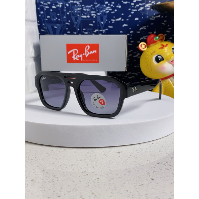 RayBan5102 Street สไตล์เรขาคณิตรูปแบบแว่นตากันแดดสีดํา All-Match Slimmer ดูผู้ชายผู้หญิงสไตล์เดียวกั