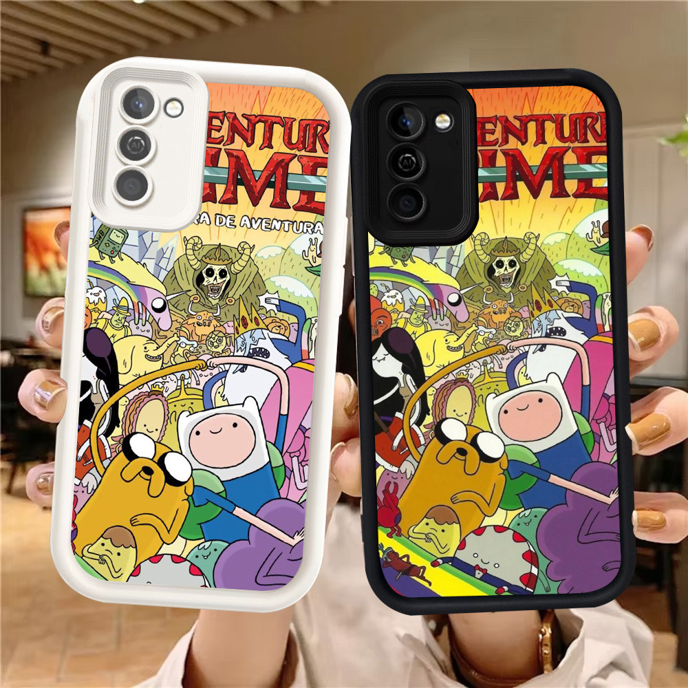 Z-4 Adventure Time เคสสีขาวสีดําสําหรับ Samsung Galaxy A71 S21 A51 A31 S20 FE Case