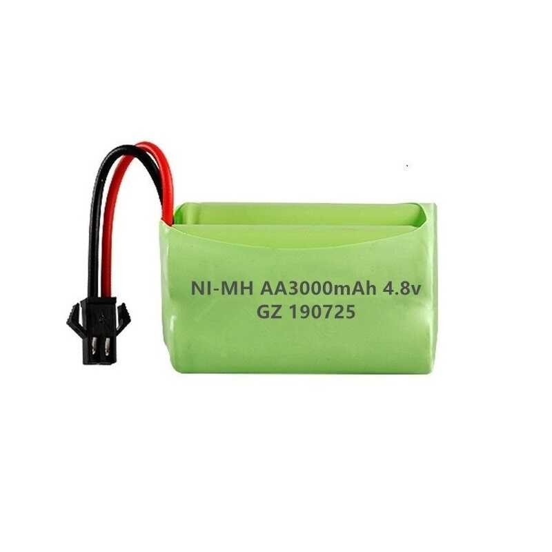 Δ (Sm Plug) แบตเตอรี่ Nimh 3000Mah + เครื่องชาร์จ USB สำหรับ Rc Toy