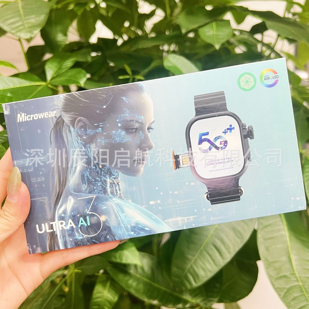 Microwear Ultra ai3 สมาร์ทวอทช์ การ์ด 5G ระบบ Android WIFI เครือข่ายเต็มรูปแบบ กล้องหมุนได้ 180 องศ