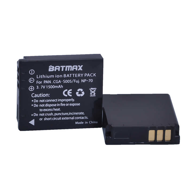 Δ 2 ชิ้น 1500Mah Cga-S005e S005 Dmw-Bcc12 แบตเตอรี่ + จอแอลซีดีชาร์จ