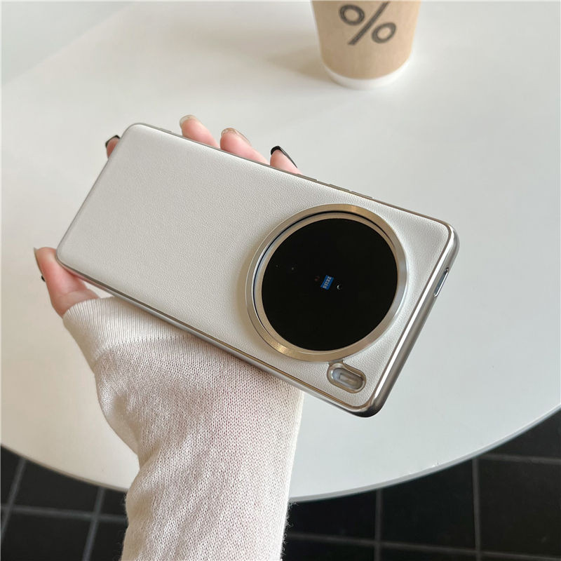 เหมาะสําหรับ Vivox200pro เคสโทรศัพท์มือถือกรอบโลหะใหม่หนังคุณภาพสูง 200mini สีขาว X100Spro Creative Ni