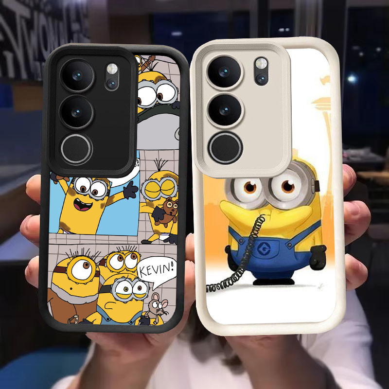 O-3 เคสมินเนี่ยนสําหรับ VIVO V29E Y81 Y100 Y81s V29 Pro สีดําและสีขาว