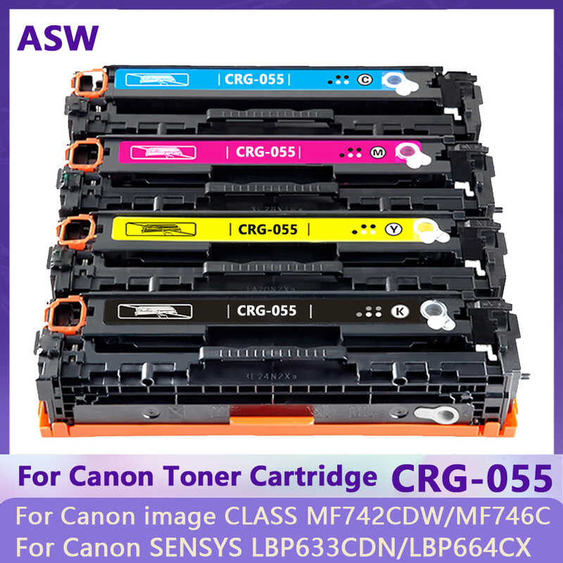 CRG-055 b ตลับหมึก 055H เข้ากันได้กับ Canon Image Class MF746Cx MF742Cdw MF7
